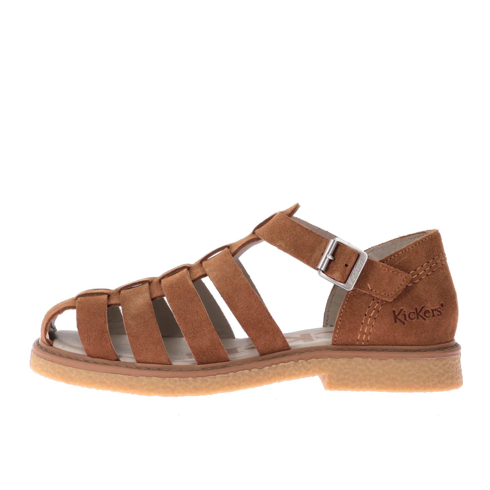 KICKERS Kick Alice Women's Flat Sandal, Black KICKERS Kick Alice Women's Flat Sandal, Black