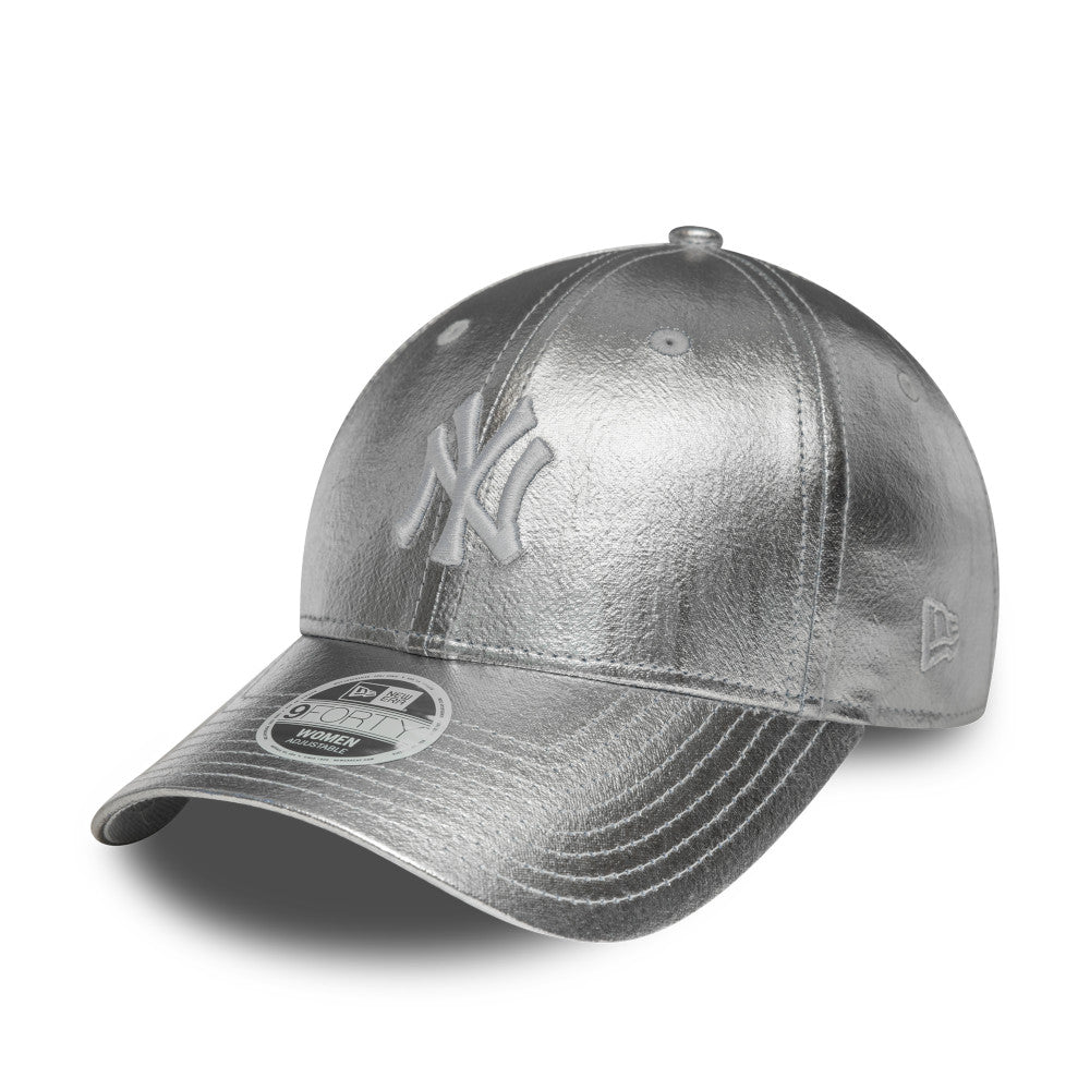 Hats NEW ERA 9FORTY METALLIC NY Yankees 60758957 Gray NEW YORK YA