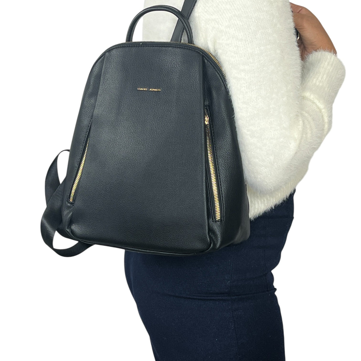 david jones black leather backpack Bags & Leather Goods DAVID JONES CM7165-2 Blue BERING SEA