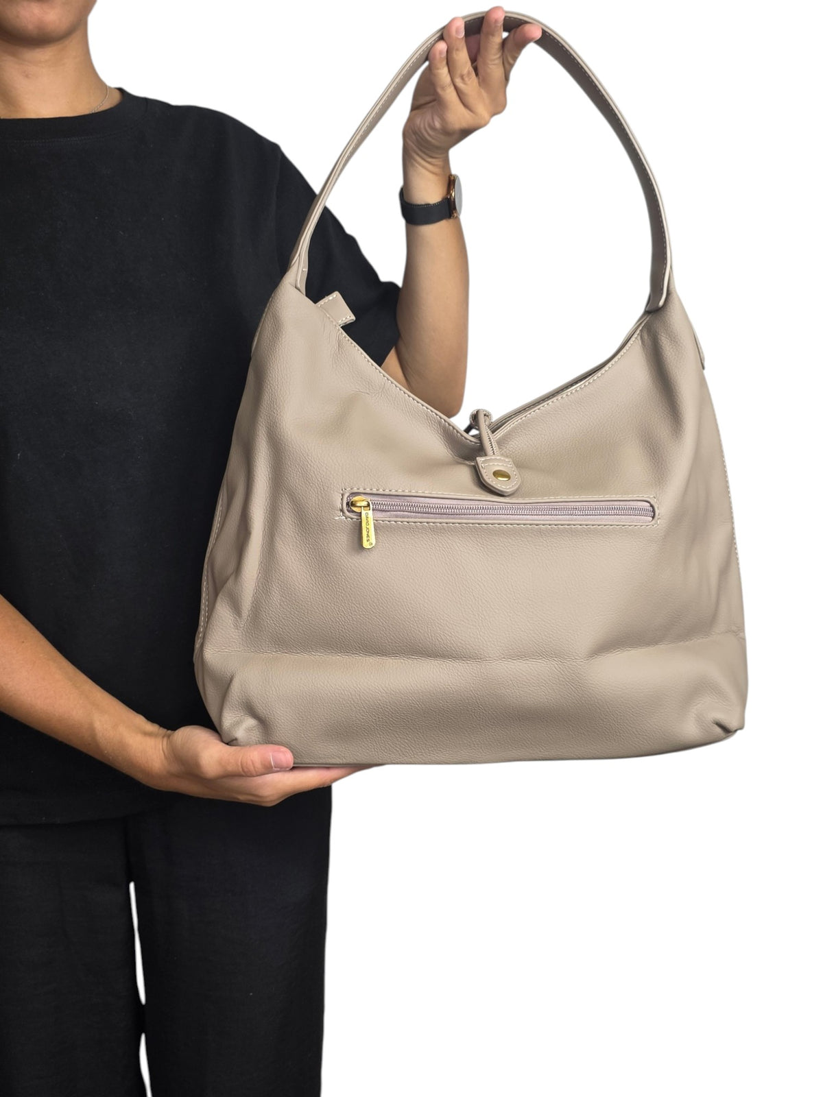Sac à main femme David Jones CM7712 taupe – vue 4