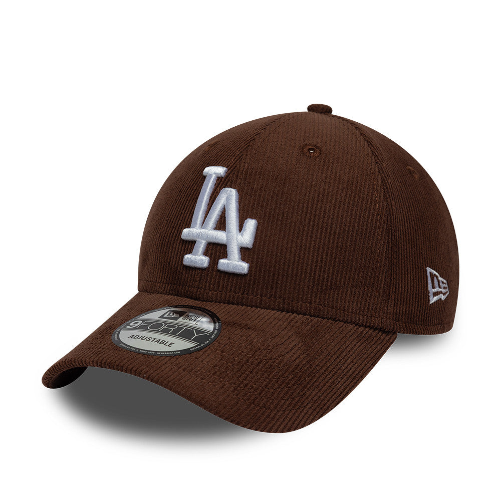 Casquette homme New Era 9FORTY Entry Cord MLB La Dodgers marron – vue 1