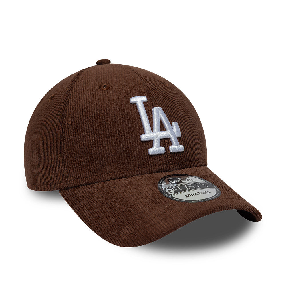 Casquette homme New Era 9FORTY Entry Cord MLB La Dodgers marron – vue 3
