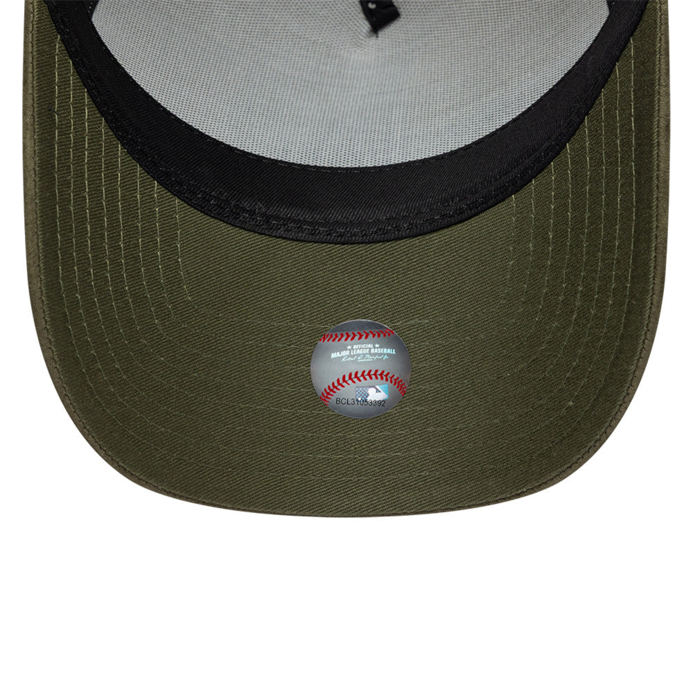 Casquette homme New Era E-Frame Suede Visor MLB La Dodgers kaki – vue 4