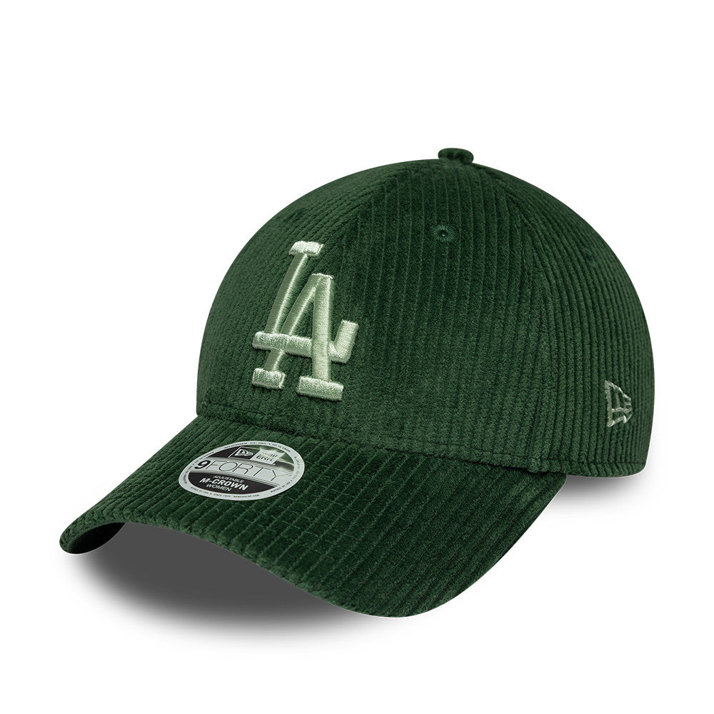 Casquette femme New Era 9FORTY M-Crown Chunky Cord MLB La Dodgers vert – vue 1