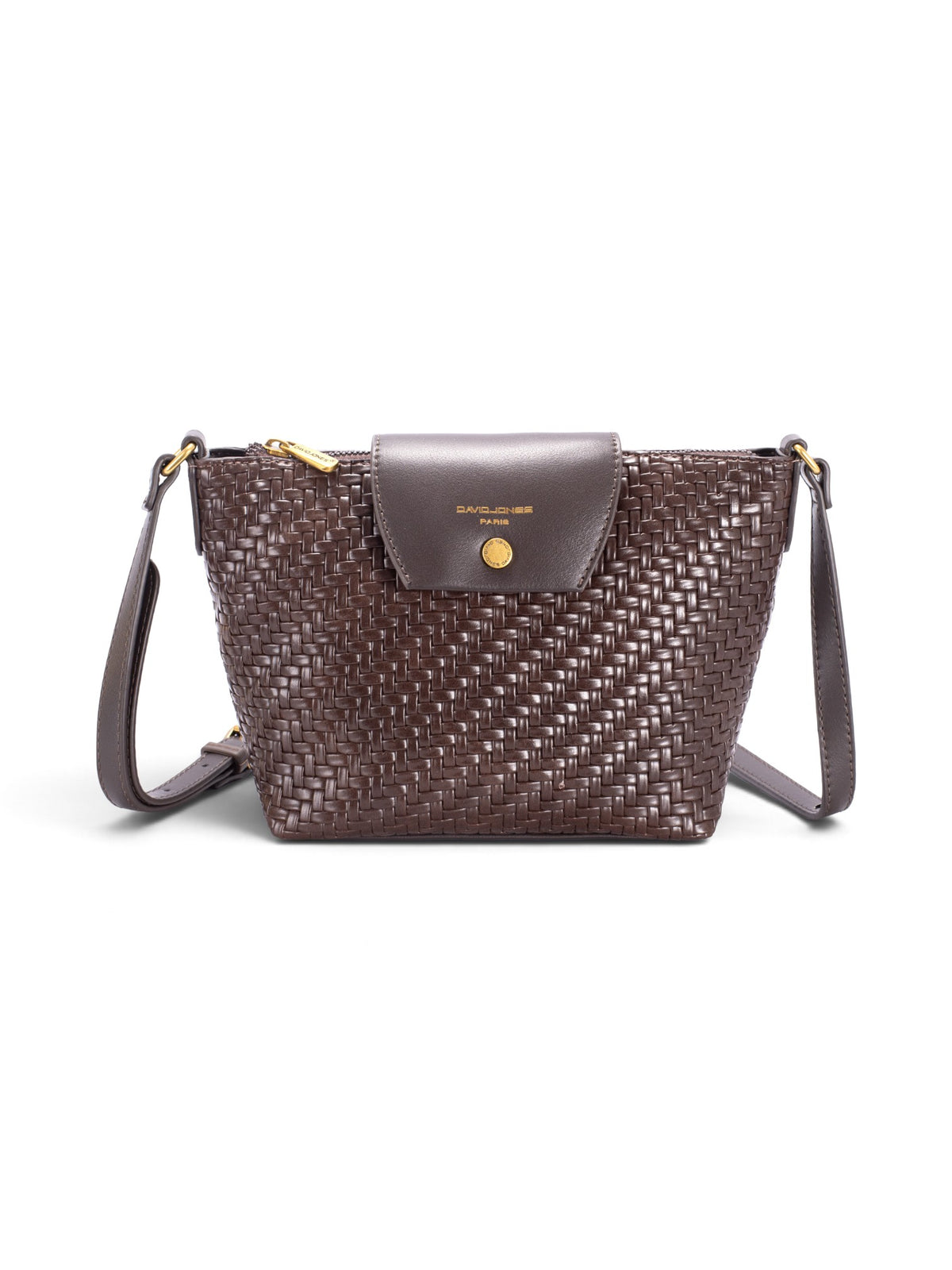 Sac une anse femme David Jones CM8659 marron – vue 1