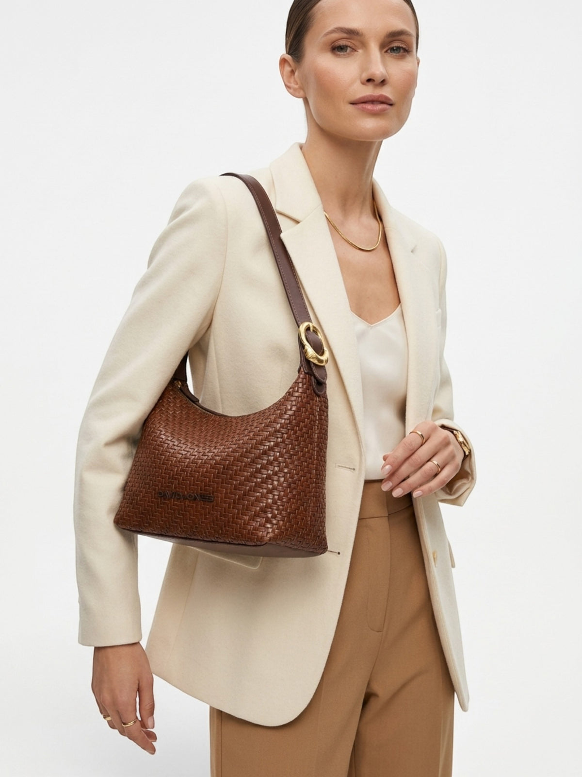 Sac une anse femme David Jones CM8665 rouge – vue 1