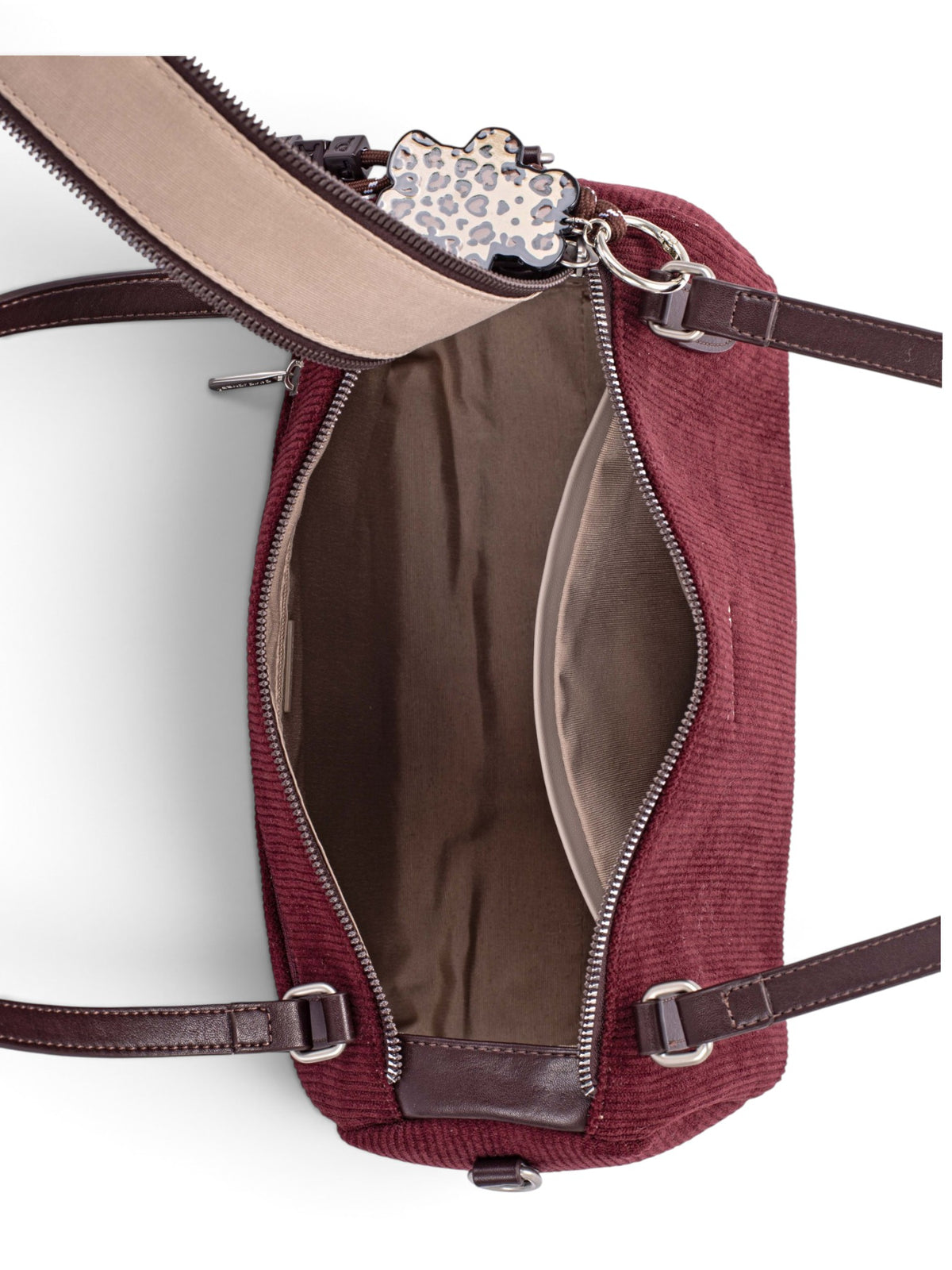 Sac une anse femme David Jones CM8687 bordeaux – vue 6