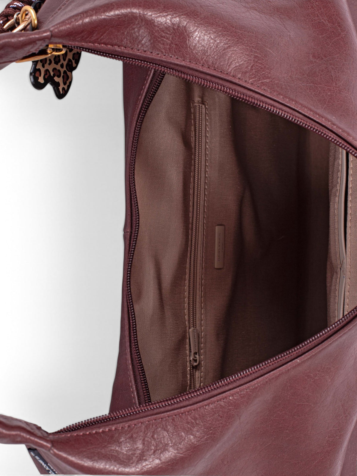 Sac une anse femme David Jones CM8691 bordeaux – vue 5