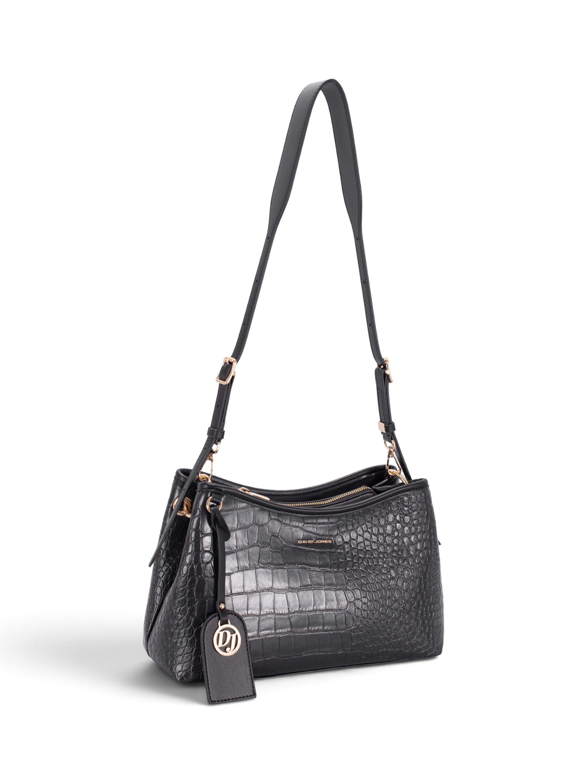 Sac bandoulière femme David Jones CM8707 noir – vue 1