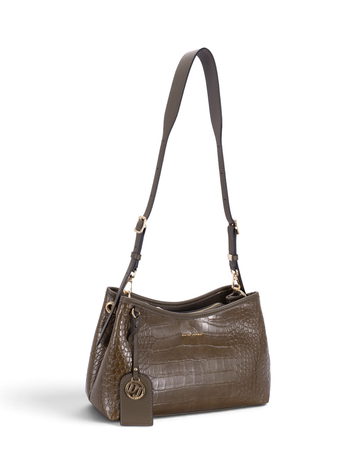 Sac bandoulière femme David Jones CM8707 gris – vue 1