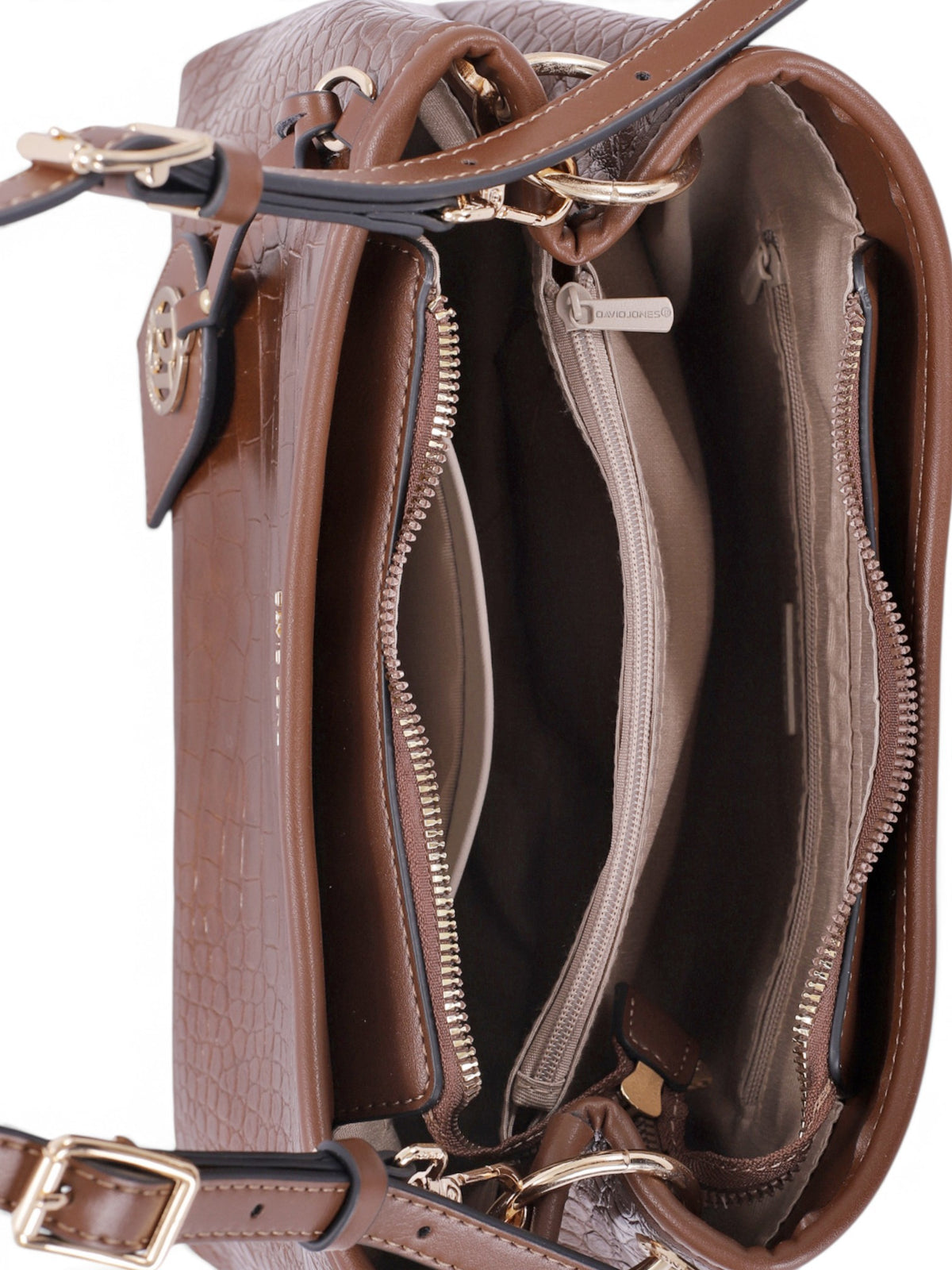 Sac bandoulière femme David Jones CM8707 rouge – vue 6