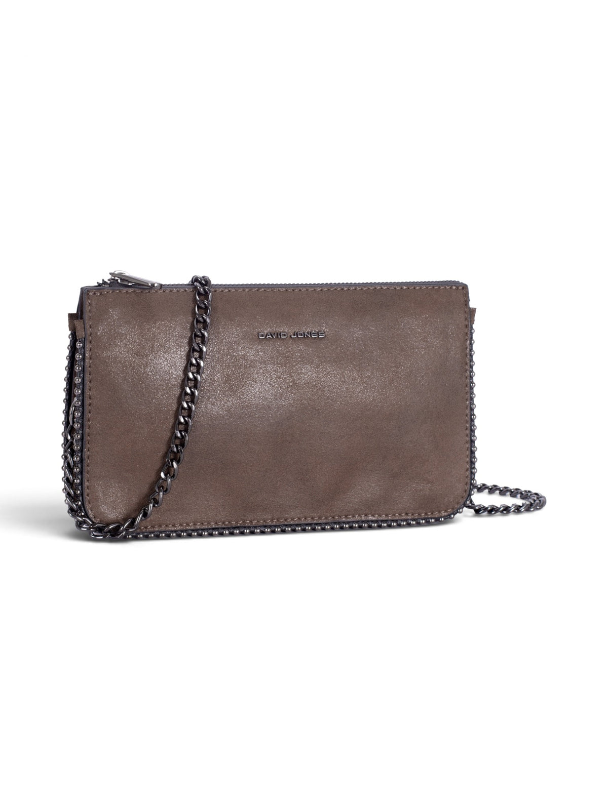 Sac bandoulière femme David Jones CM8212-1 marron – vue 1