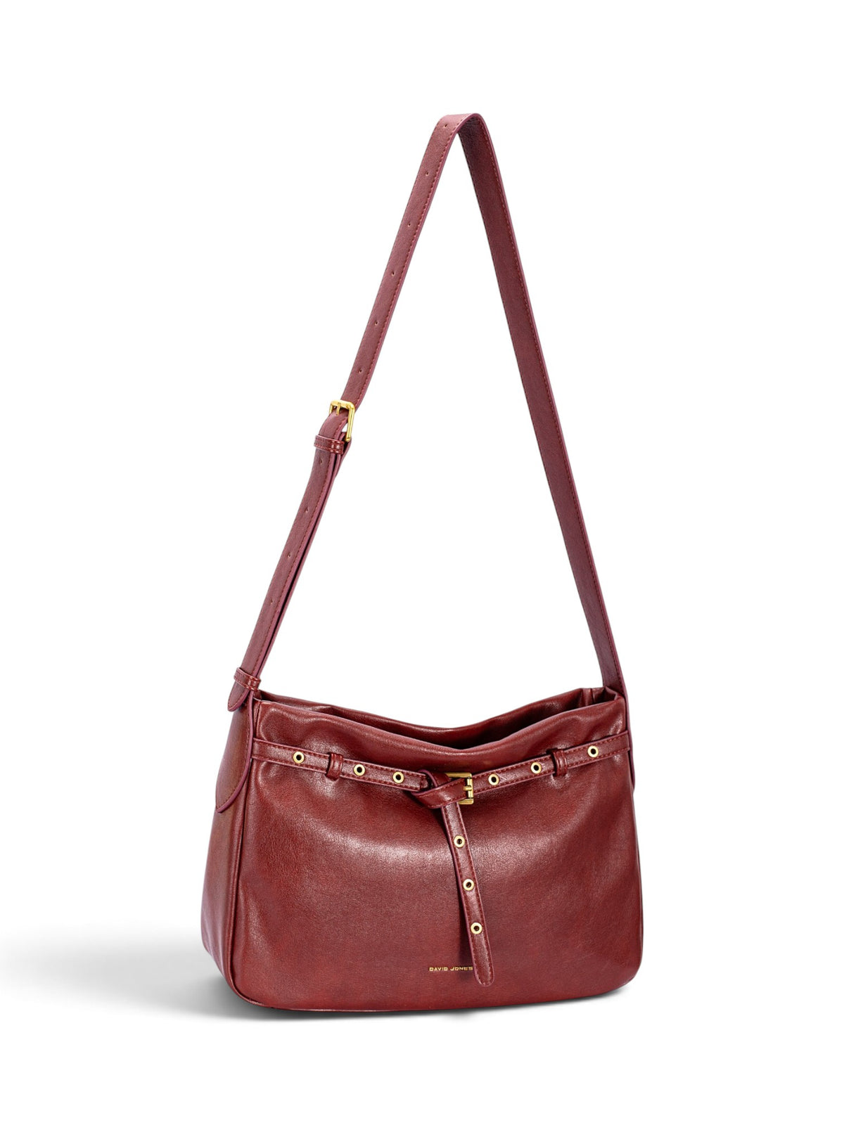 Sac bandoulière femme David Jones CM7804 bordeaux – vue 2