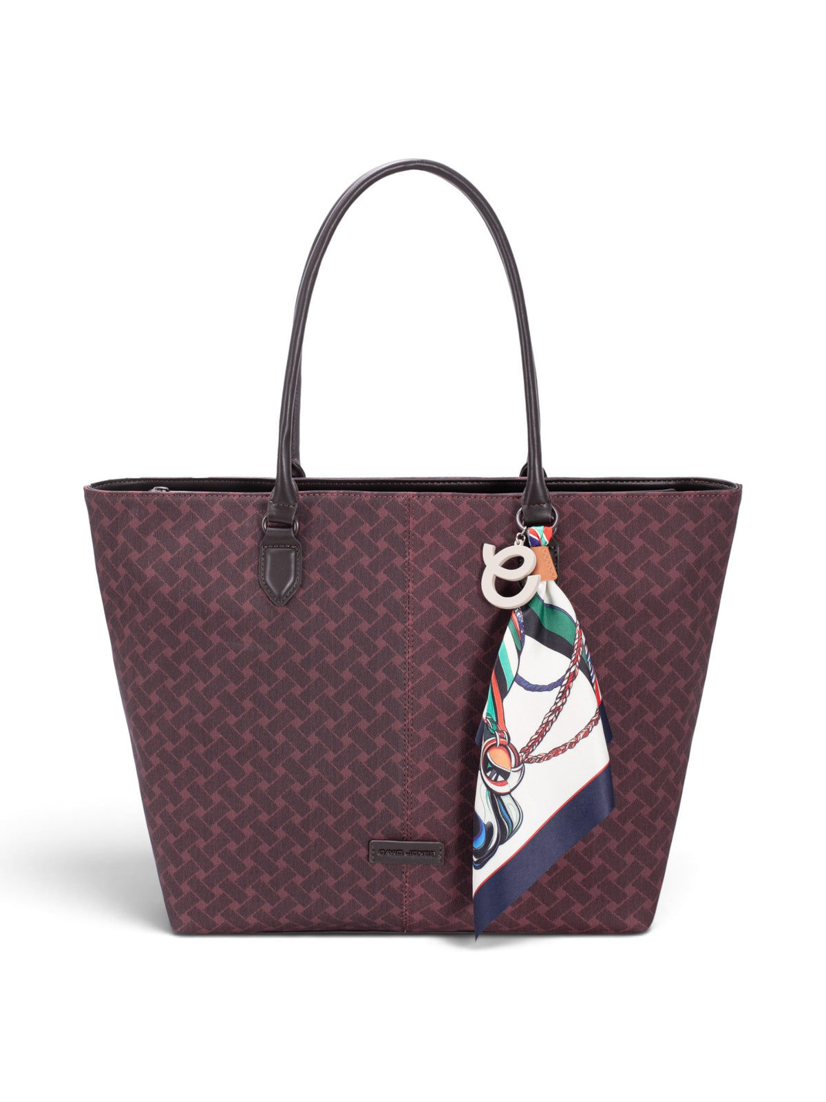 Sac une anse femme David Jones CM8577 bordeaux – vue 2
