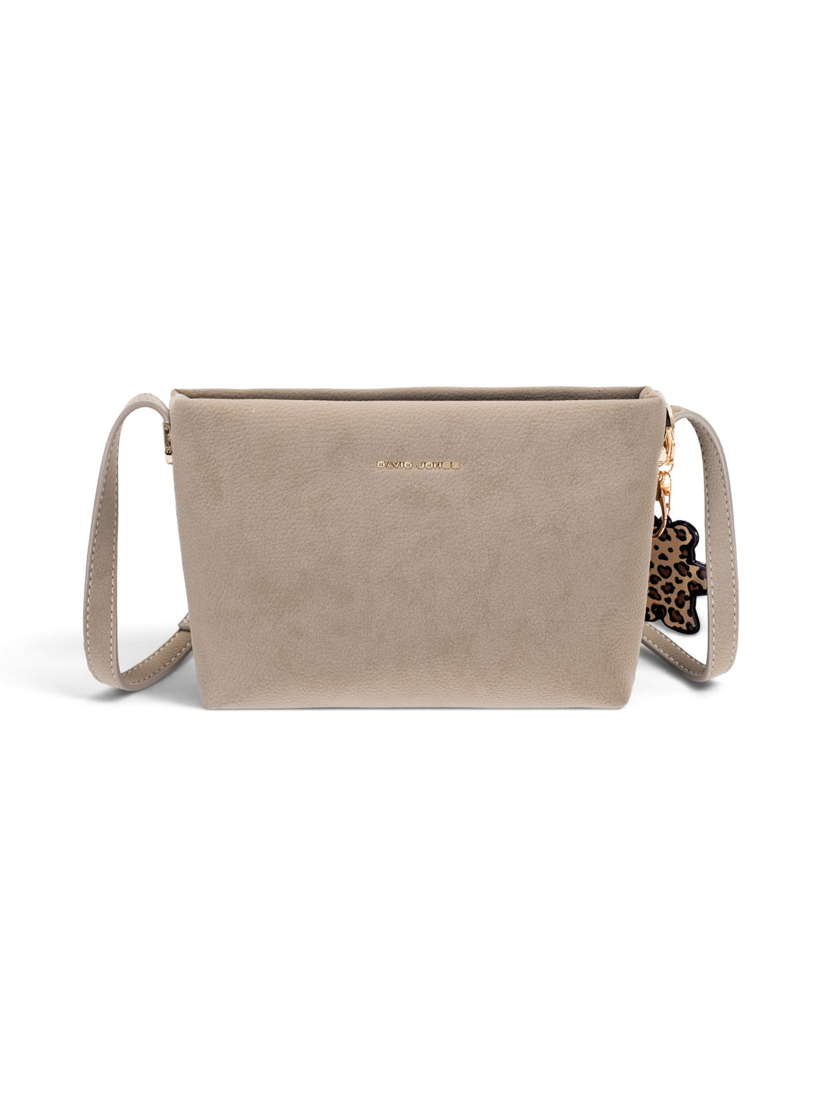 Sac bandoulière femme David Jones CM8445-1 taupe – vue 1