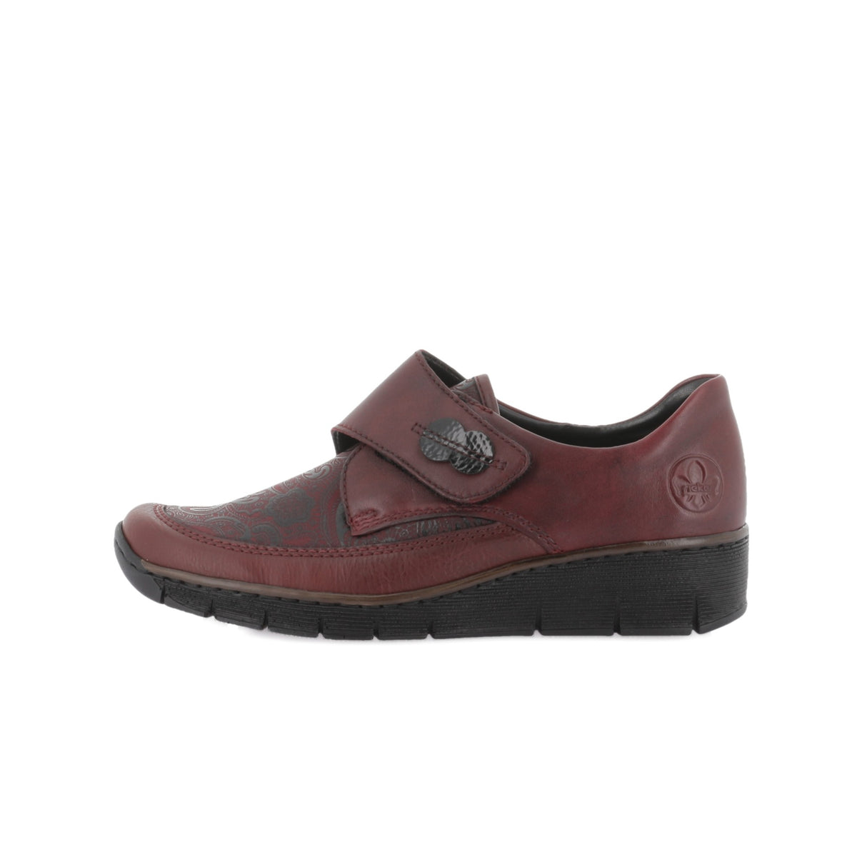 Trotteurs femme Rieker 537C0-35 bordeaux – vue 7