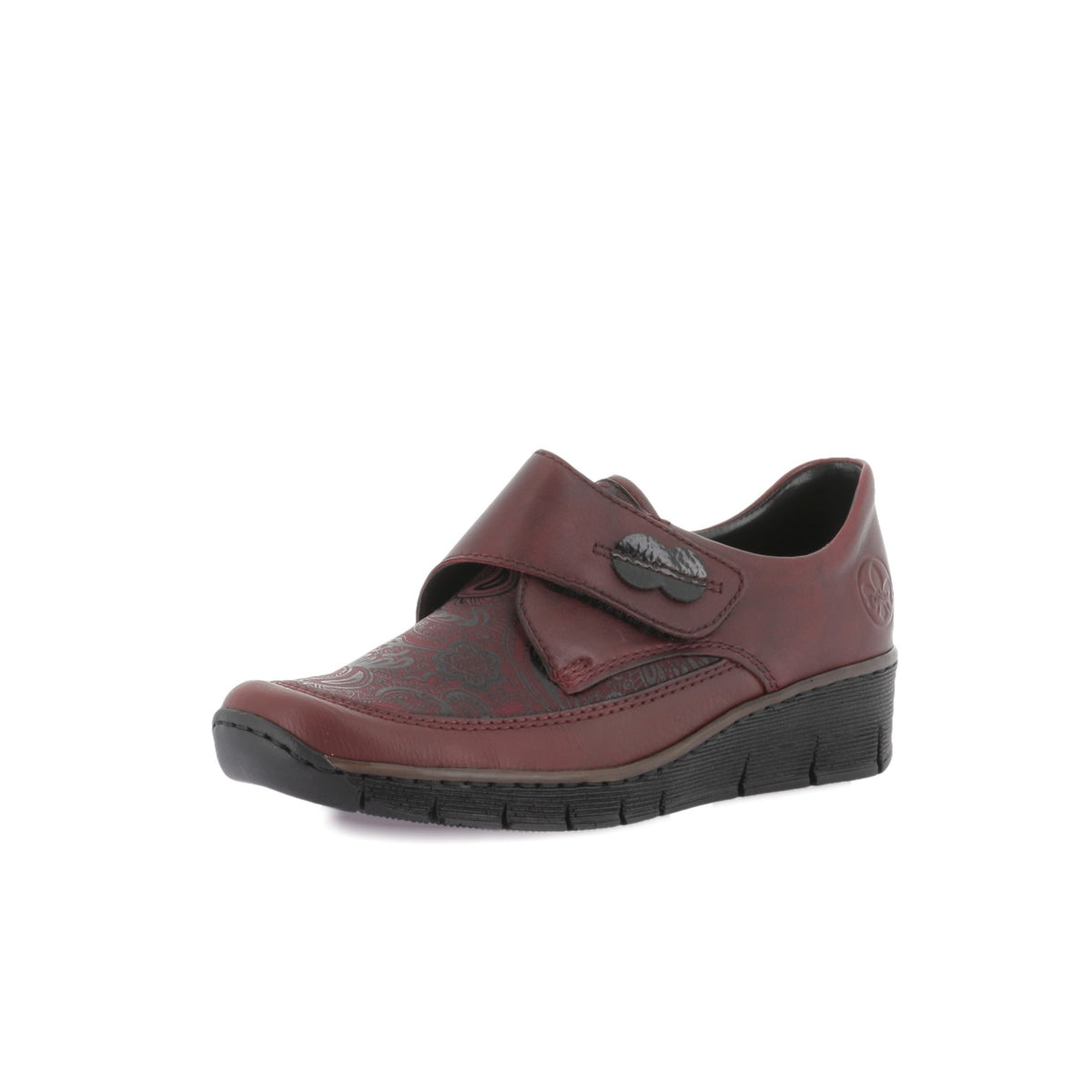 Trotteurs femme Rieker 537C0-35 bordeaux – vue 8