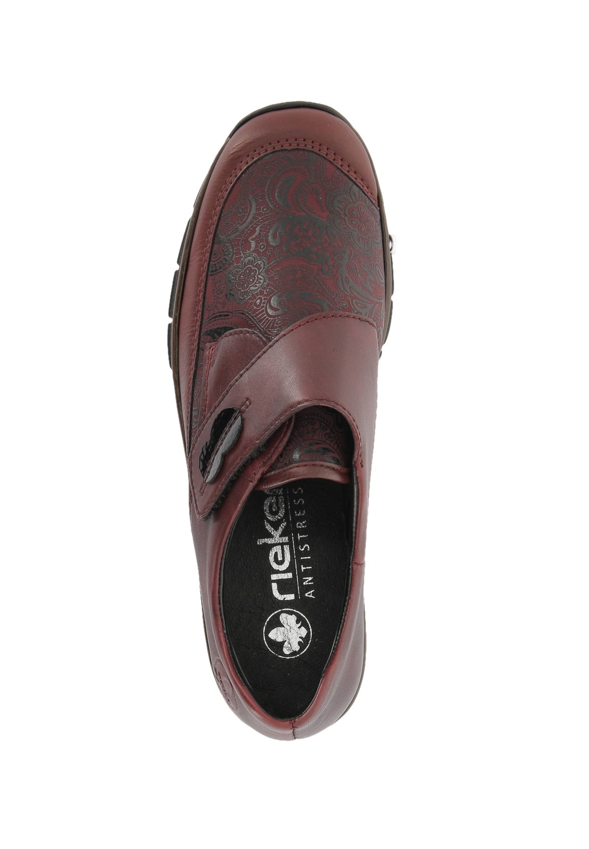 Trotteurs femme Rieker 537C0-35 bordeaux – vue 11