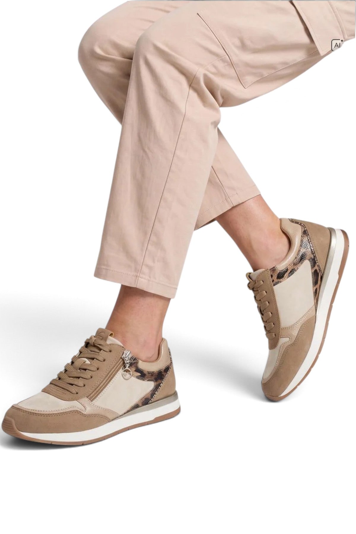 Baskets femme Tamaris 23643 beige – vue 1