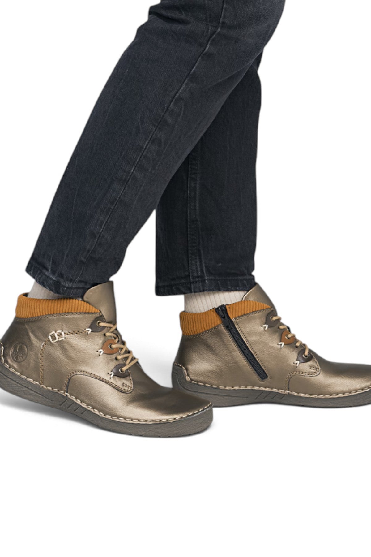 Baskets femme Rieker 52544-90 bronze – vue 2