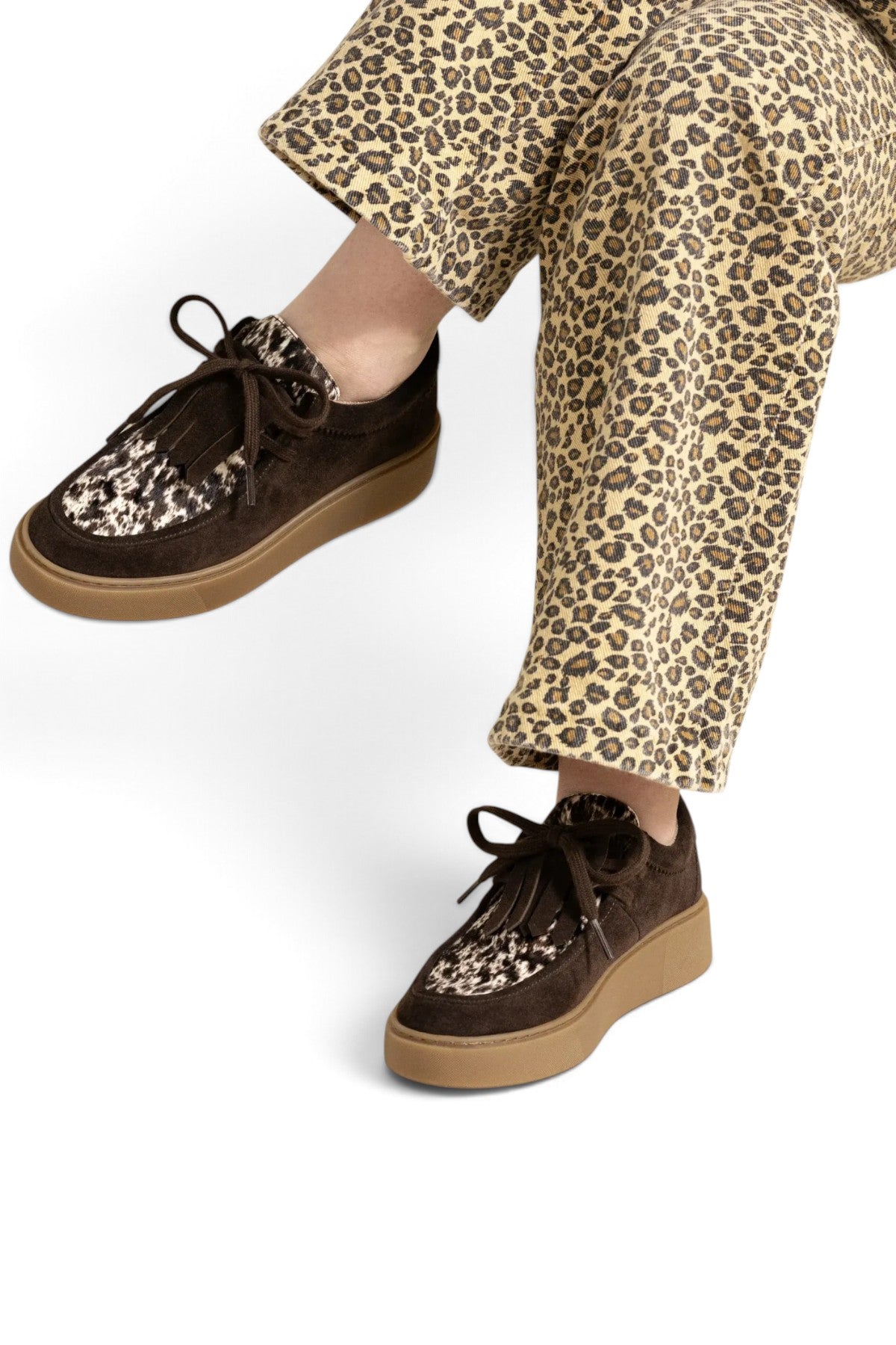 Baskets femme Fugitive Teloni marron – vue 1