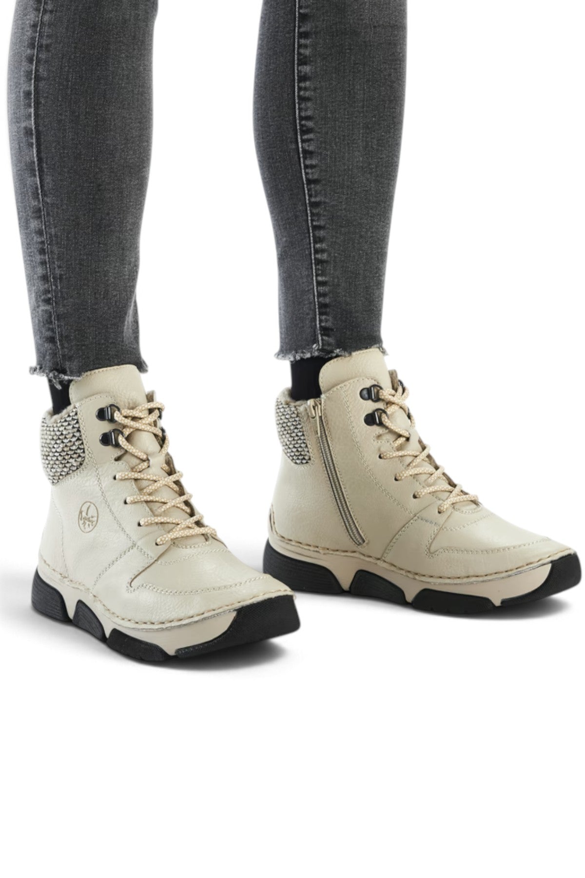 Boots femme Rieker 45955-60 beige – vue 1