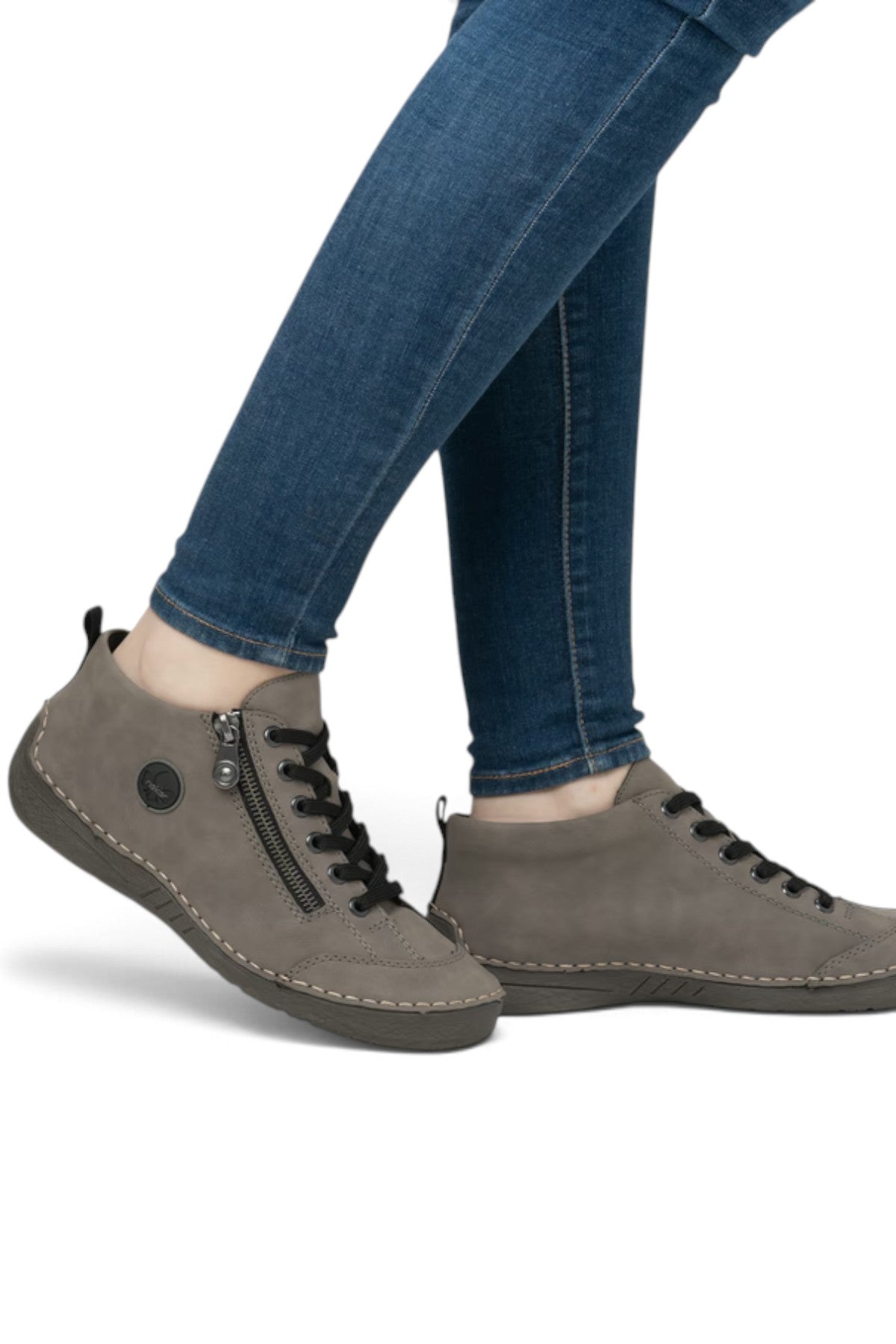 Baskets femme Rieker 52514-42 gris – vue 2
